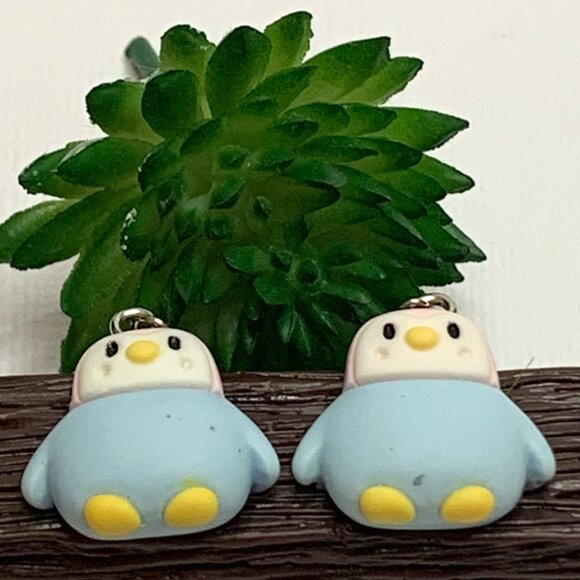 Penguin Earring, Silly Animal Earring, Penguin Jewelry, Gift Idea, Penguin Charm - Picture 2 of 9